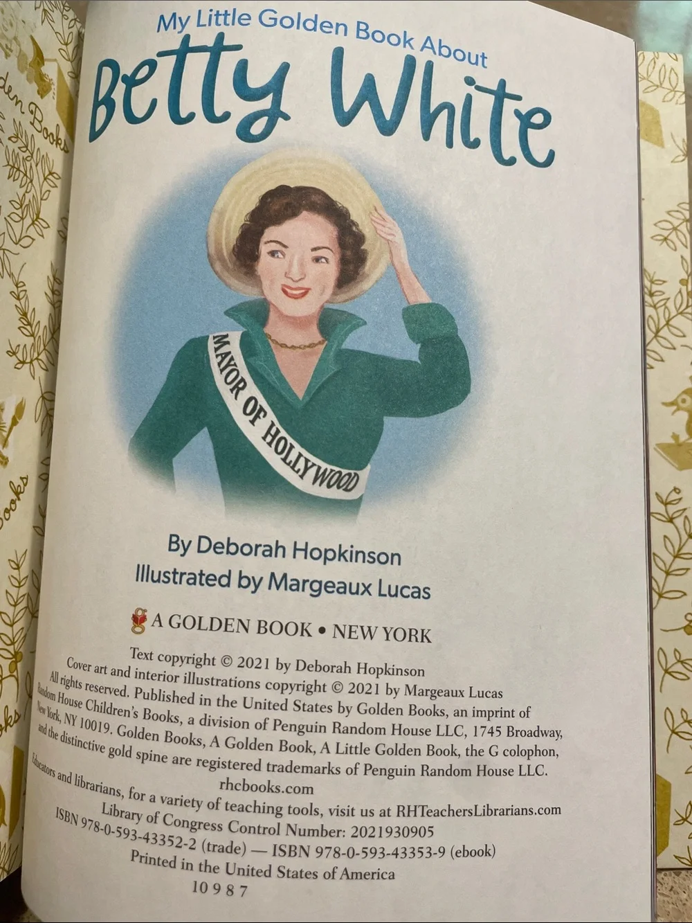My Little Golden Book About Betty White - Golden Girls